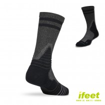 【老船長】(9816)全方位足弓壓力運動襪籃球襪-1雙入黑色(24-26cm)