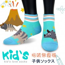 【kid】(3009)台灣製棉質義大利台無縫針織止滑童襪-1雙入水藍